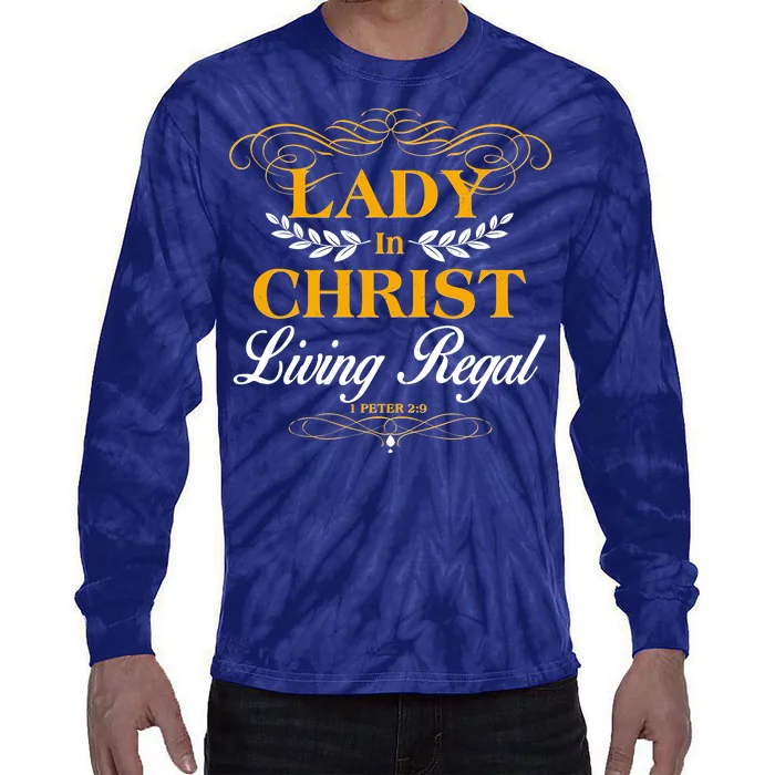 Lady In Christ Living Regal 1 Peter 2:9 Tie-Dye Long Sleeve Shirt