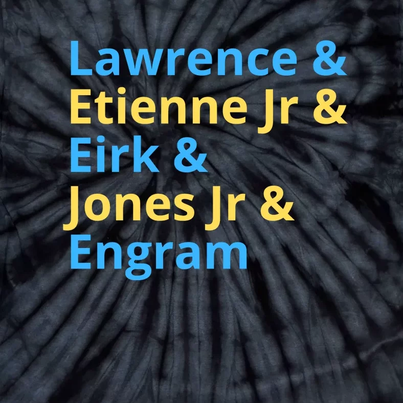 Lawrence And Etienne Jr And Kirk And Jones Jr And Engram Jacksonville Jags Tie-Dye T-Shirt