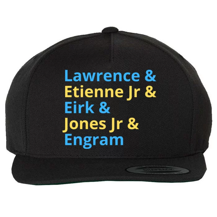 Lawrence And Etienne Jr And Kirk And Jones Jr And Engram Jacksonville Jags Wool Snapback Cap