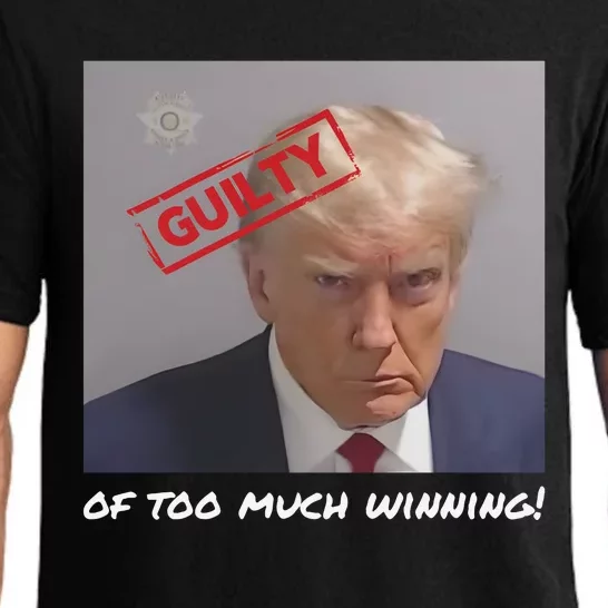 Liberal Advisory Explicit Content Trump Mugshot Pajama Set