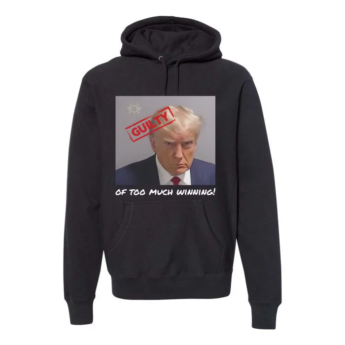 Liberal Advisory Explicit Content Trump Mugshot Premium Hoodie