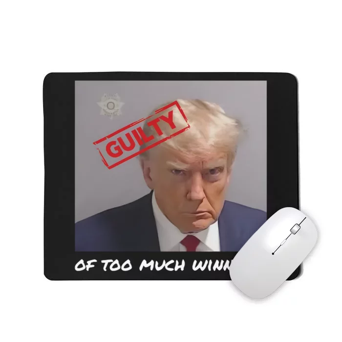 Liberal Advisory Explicit Content Trump Mugshot Mousepad