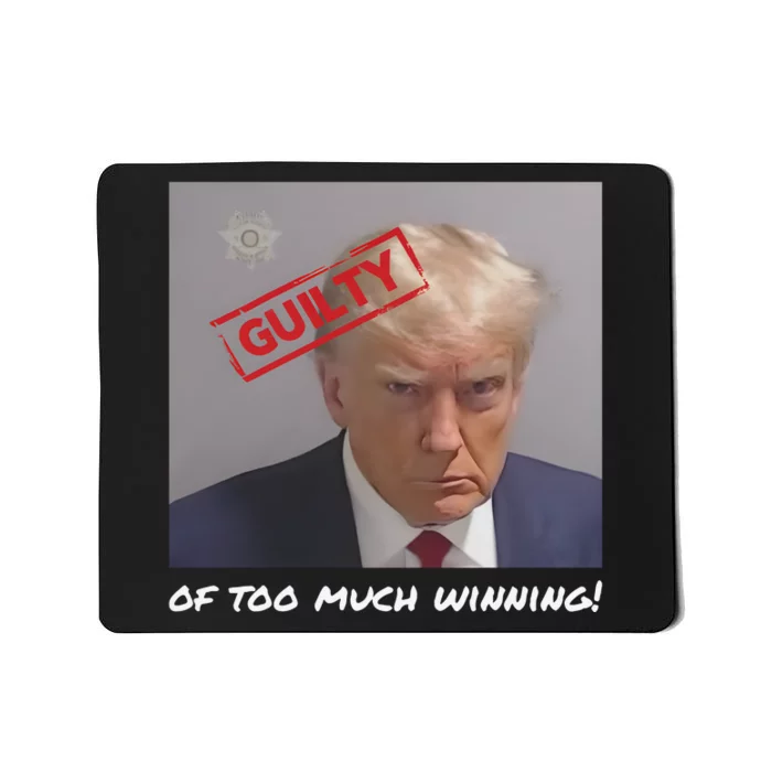 Liberal Advisory Explicit Content Trump Mugshot Mousepad