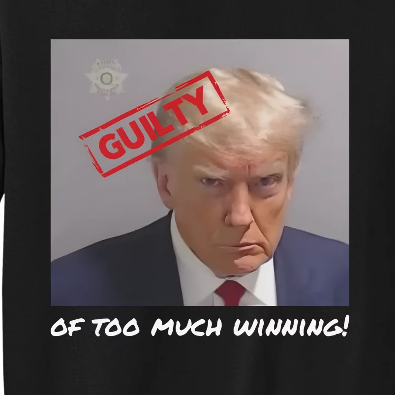 Liberal Advisory Explicit Content Trump Mugshot Tall Sweatshirt