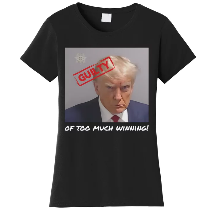 Liberal Advisory Explicit Content Trump Mugshot Women's T-Shirt