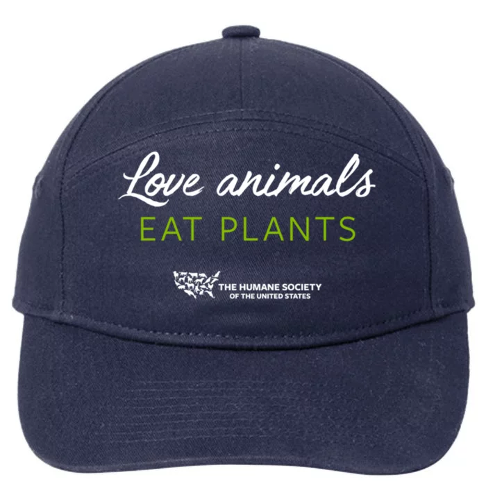 Love Animals; Eat Plants Great Gift 7-Panel Snapback Hat