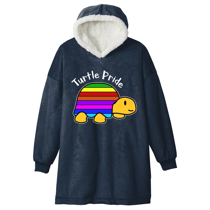 Lgbt Awareness Equality Rainbow Flag Homosexual Gay Turtle Cute Gift Hooded Wearable Blanket