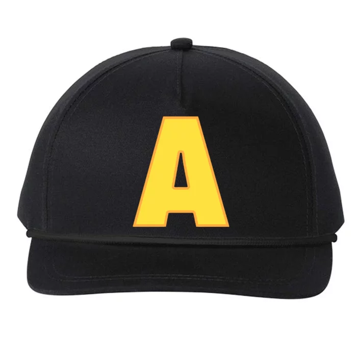 Letter A Funny Chipmunk Group Matching Halloween Costume Snapback Five-Panel Rope Hat