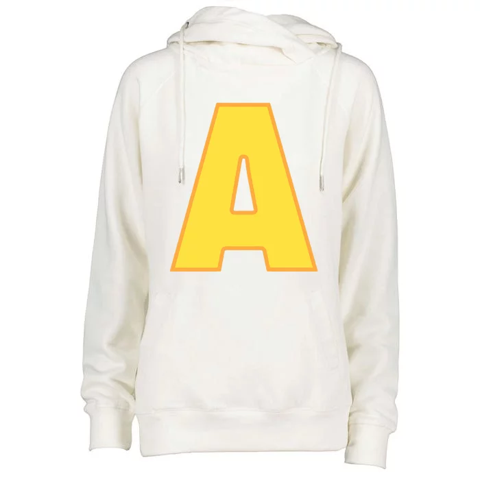 Letter A Funny Chipmunk Group Matching Halloween Costume Womens Funnel Neck Pullover Hood