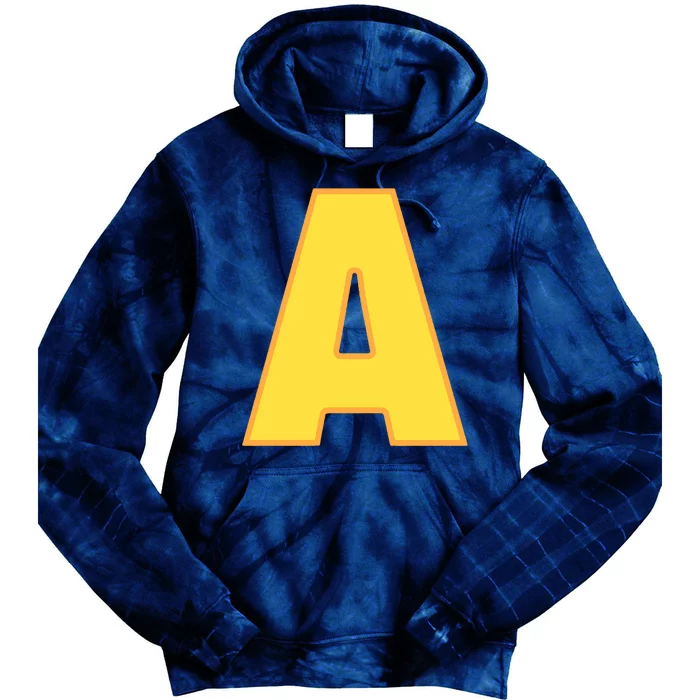 Letter A Funny Chipmunk Group Matching Halloween Costume Tie Dye Hoodie