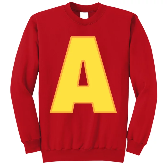 Letter A Funny Chipmunk Group Matching Halloween Costume Sweatshirt