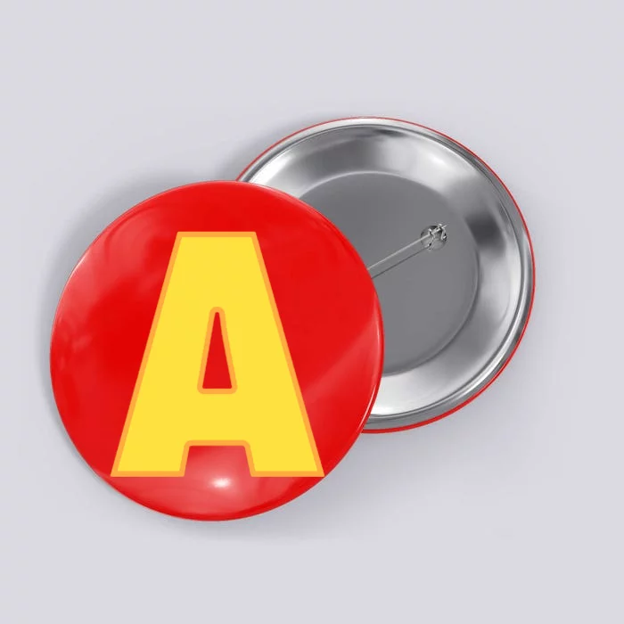 Letter A Funny Chipmunk Group Matching Halloween Costume Button