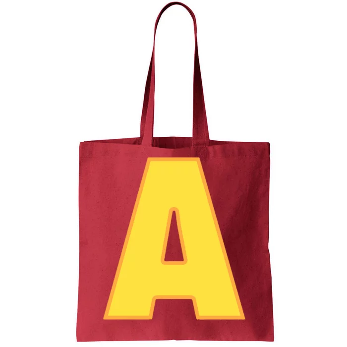 Letter A Funny Chipmunk Group Matching Halloween Costume Tote Bag