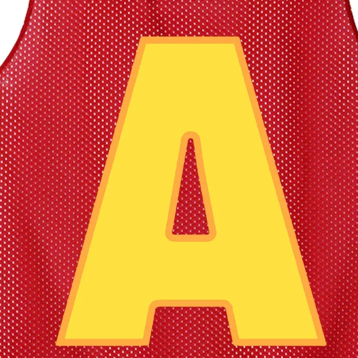 Letter A Funny Chipmunk Group Matching Halloween Costume Mesh Reversible Basketball Jersey Tank