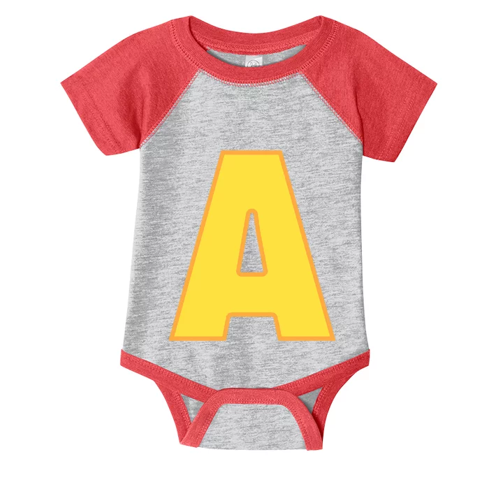 Letter A Funny Chipmunk Group Matching Halloween Costume Infant Baby Jersey Bodysuit