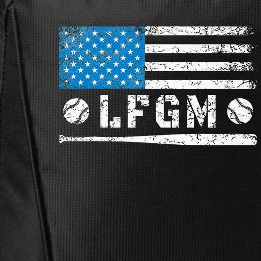 Lfgm American Flag Baseball Fan Gifts Lfgm City Backpack