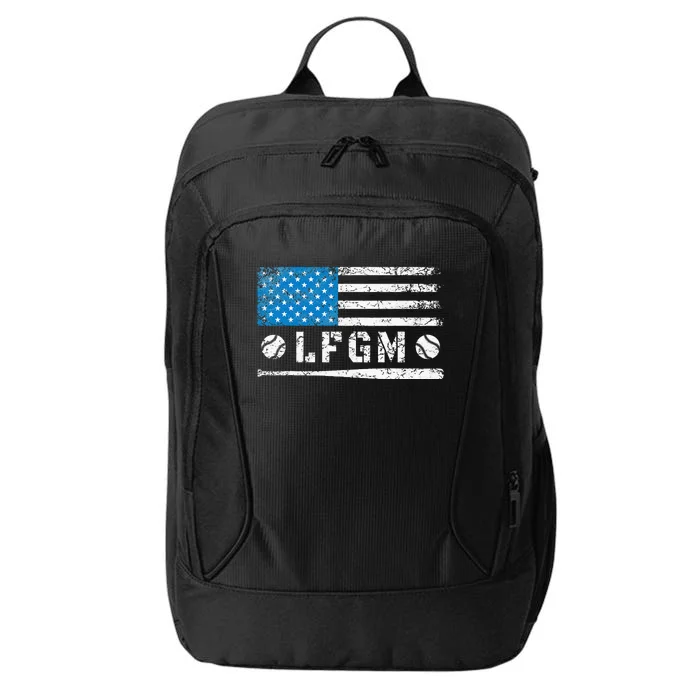 Lfgm American Flag Baseball Fan Gifts Lfgm City Backpack