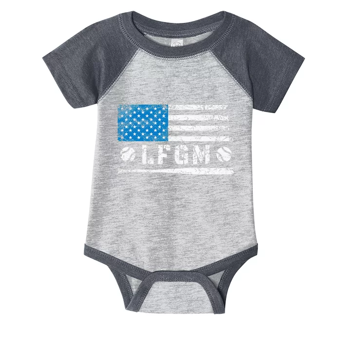 Lfgm American Flag Baseball Fan Gifts Lfgm Infant Baby Jersey Bodysuit