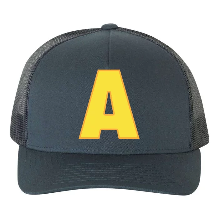 Letter A Funny Chipmunk Group Matching Halloween Costume Yupoong Adult 5-Panel Trucker Hat