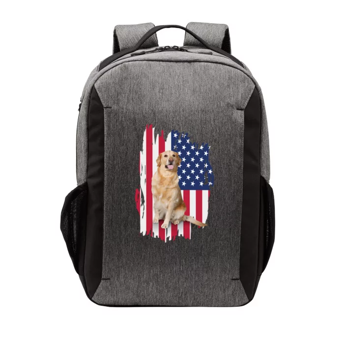 Labrador American Flag 4th Of July Patriotic Dog Funny Gift Vector Backpack