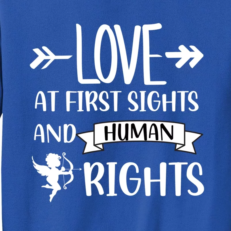 Love At First Sights And Hu Rights Gift Tall Sweatshirt