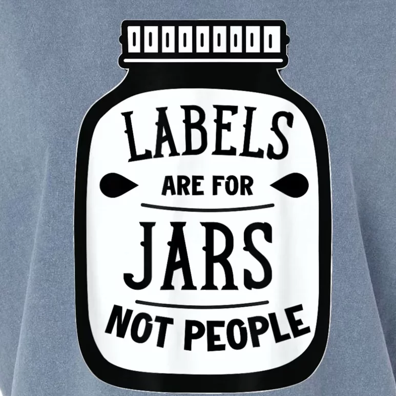 Labels Are For Jars Not People Garment-Dyed Women's Muscle Tee