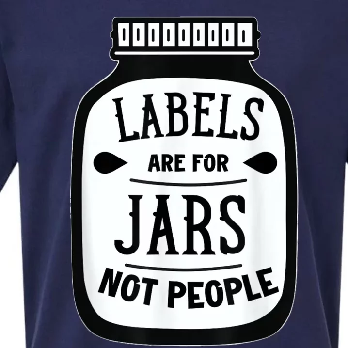 Labels Are For Jars Not People Sueded Cloud Jersey T-Shirt