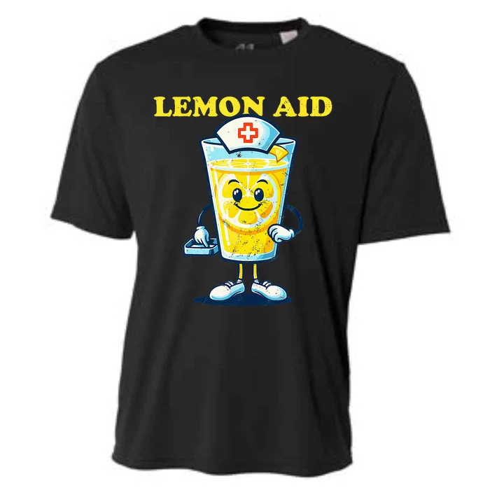 Lemon Aid Funny Lemonade Cooling Performance Crew T-Shirt