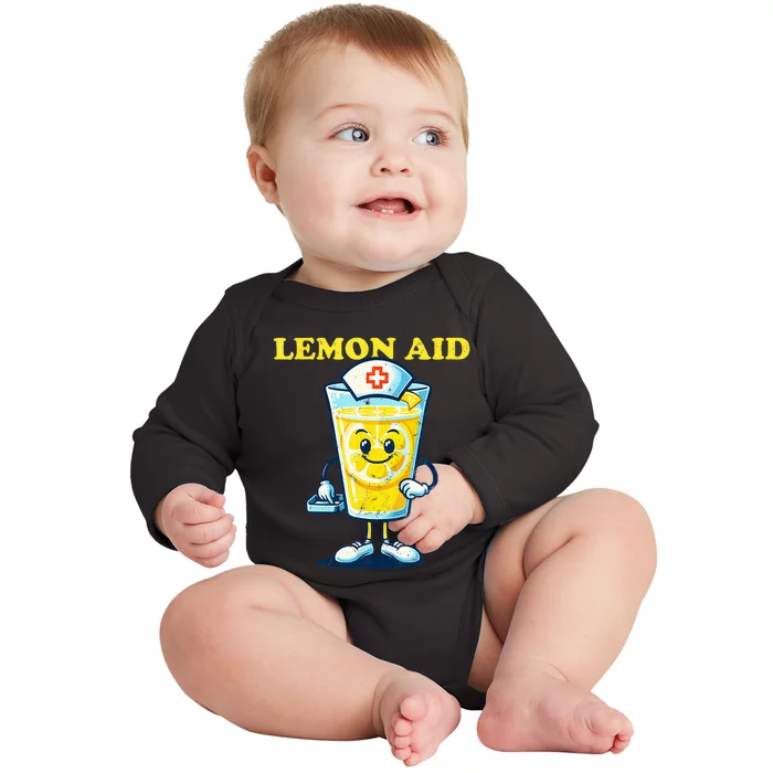 Lemon Aid Funny Lemonade Baby Long Sleeve Bodysuit