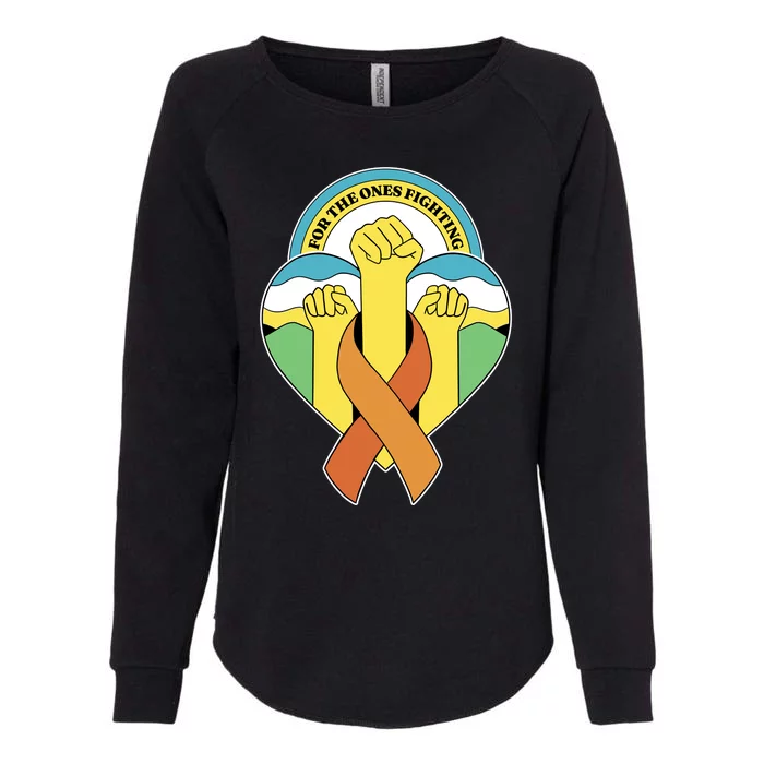 Leukemia Awareness For The Ones Fighting Womens California Wash Sweatshirt