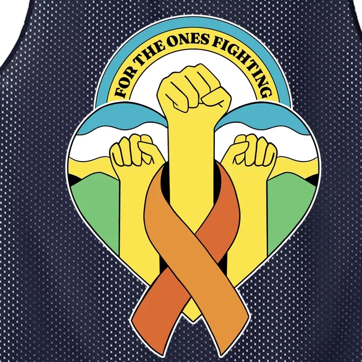 Leukemia Awareness For The Ones Fighting Mesh Reversible Basketball Jersey Tank