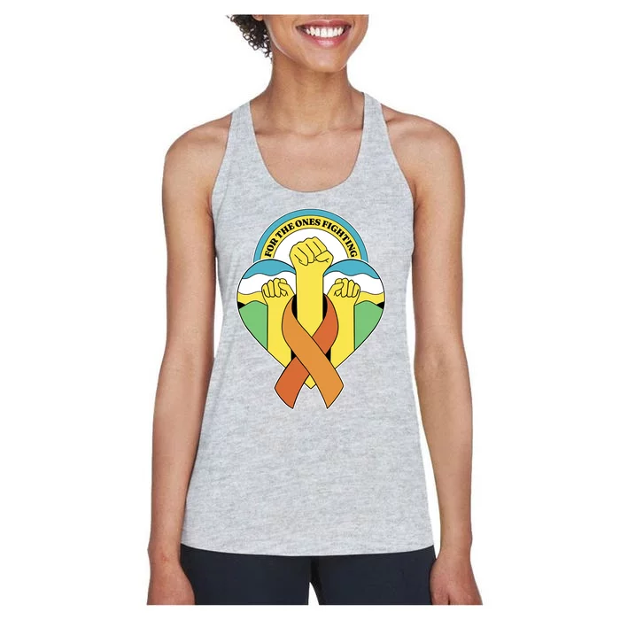 Leukemia Awareness For The Ones Fighting Women's Racerback Tank