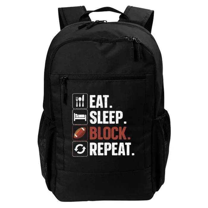 Lineman Art For Football Player Offensive Lineman Daily Commute Backpack