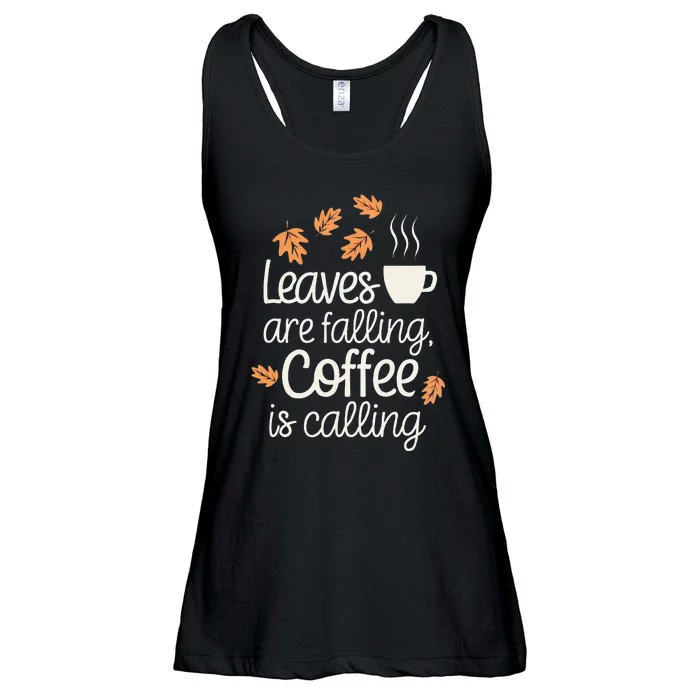 Leaves Are Falling Coffee Is Calling Ladies Essential Flowy Tank