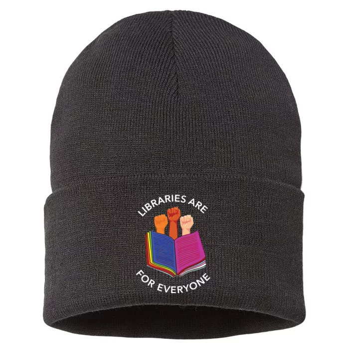 Libraries Are For Everyone Sustainable Knit Beanie