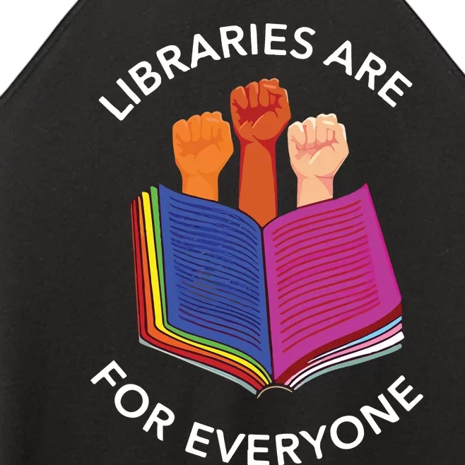 Libraries Are For Everyone Women’s Perfect Tri Rocker Tank