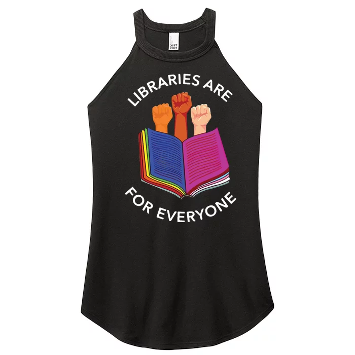 Libraries Are For Everyone Women’s Perfect Tri Rocker Tank