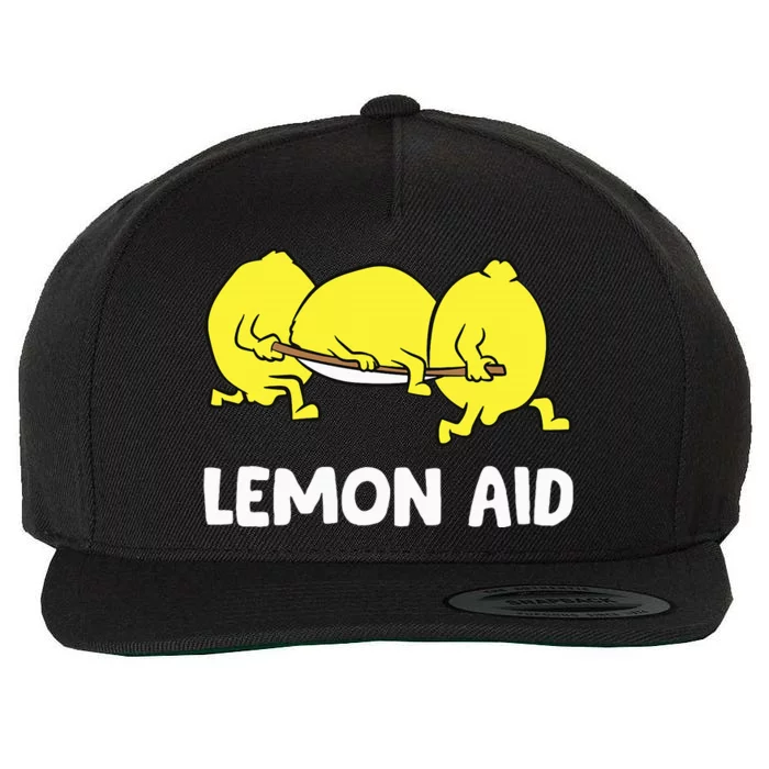 Lemon Aid Funny Lemonade Funny Lemons Wool Snapback Cap