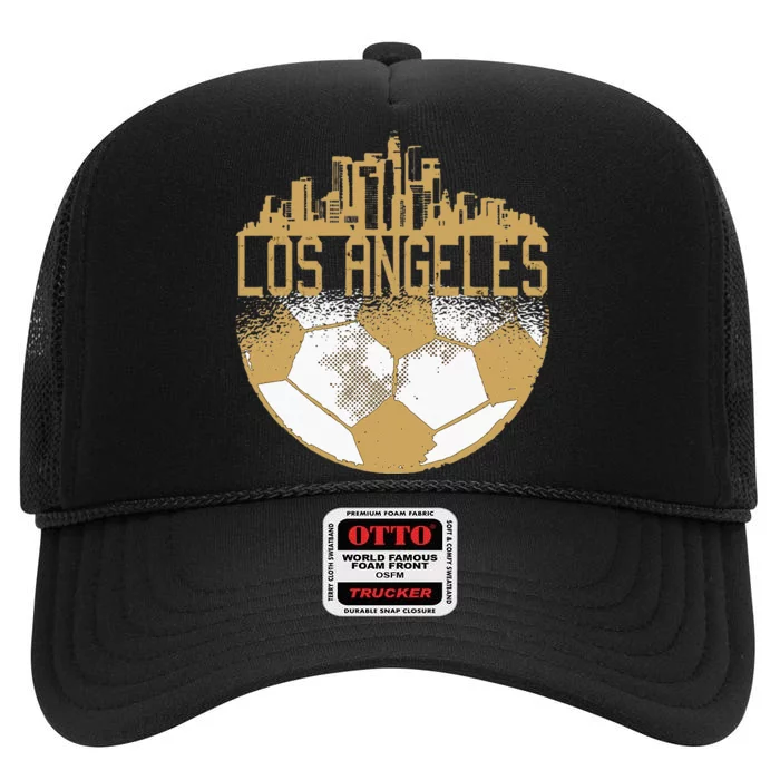 Los Angeles Fan Fc High Crown Mesh Trucker Hat