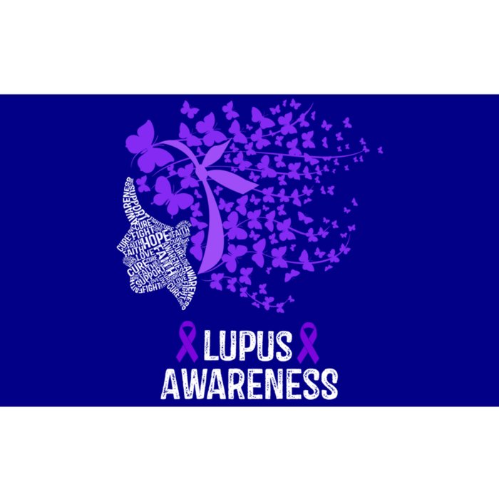 Lupus Awareness Funny Gift Lupus Purple Butterflies Gift Bumper Sticker