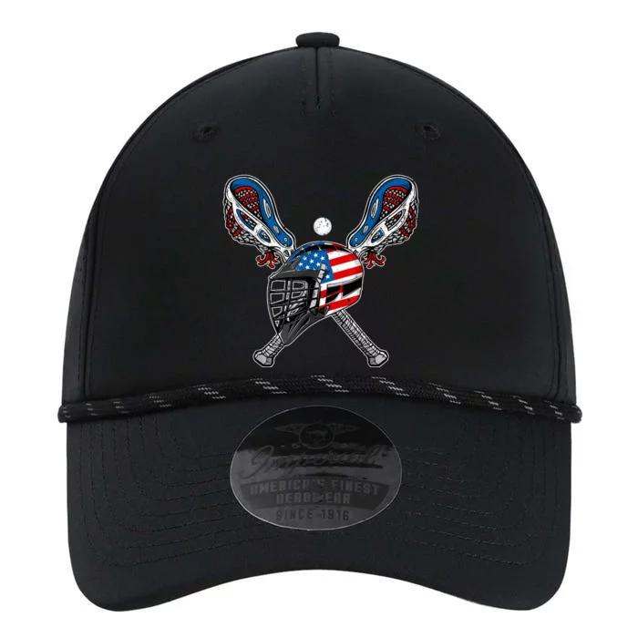 Lacrosse American Flag Lax Helmet Sticks 4th Of July Men Performance The Dyno Cap