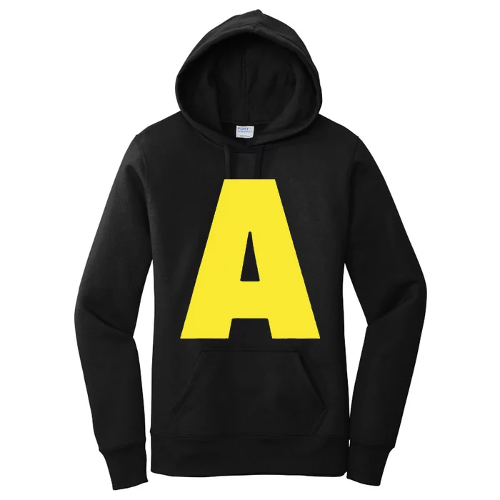 Letter A Funny Matching Halloween Costume Women's Pullover Hoodie