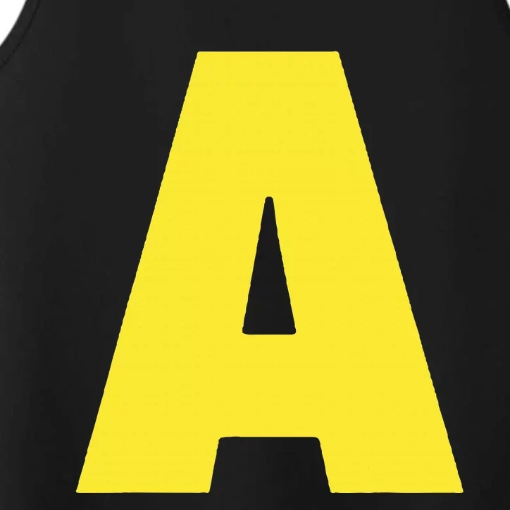 Letter A Funny Matching Halloween Costume Performance Tank