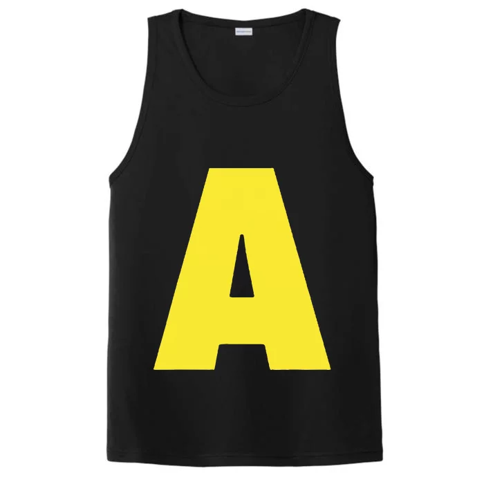 Letter A Funny Matching Halloween Costume Performance Tank