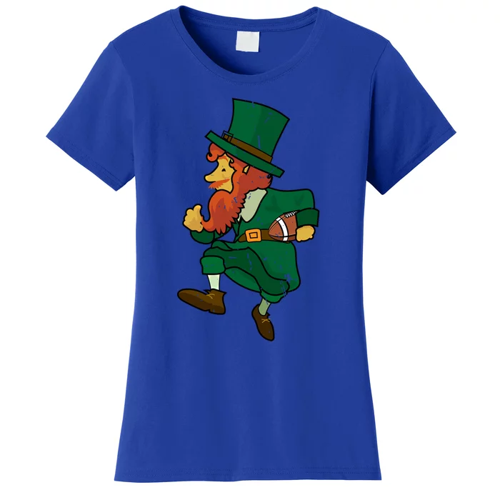 Leprechaun American Football St Patricks Day Sports Lover Gift Women's T-Shirt