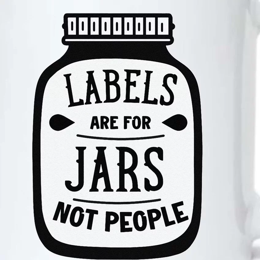 Labels Are For Jars Not People Black Color Changing Mug