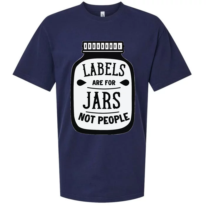 Labels Are For Jars Not People Sueded Cloud Jersey T-Shirt