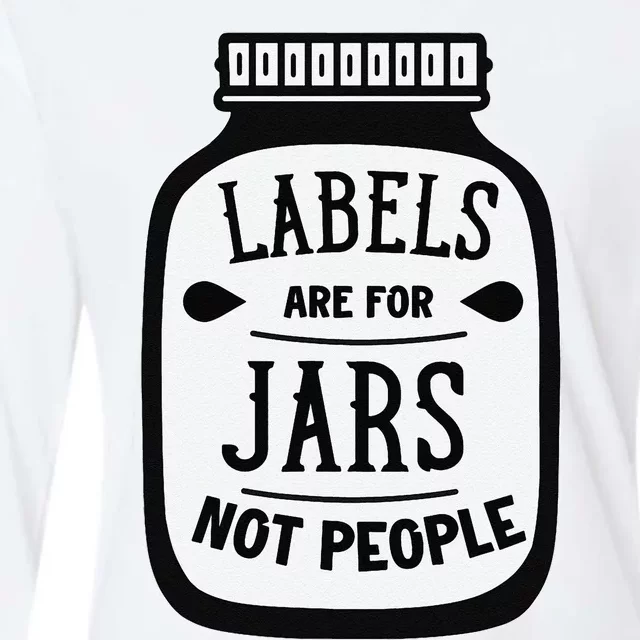 Labels Are For Jars Not People Womens Cotton Relaxed Long Sleeve T-Shirt