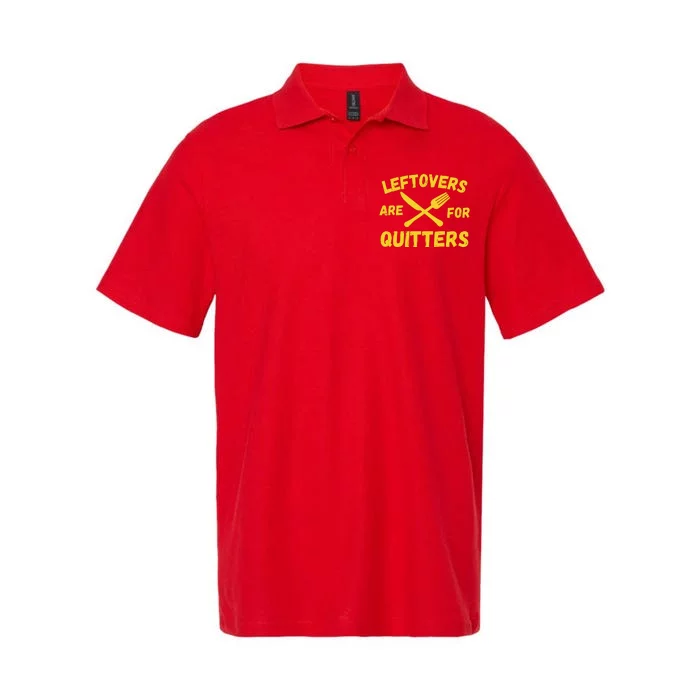 Leftovers Are For Quitters Funny Thanksgiving Turkey Dinner Softstyle Adult Sport Polo