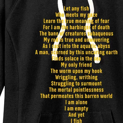 Let Any Fish Who Meets My Gaze Women's Fleece Hoodie